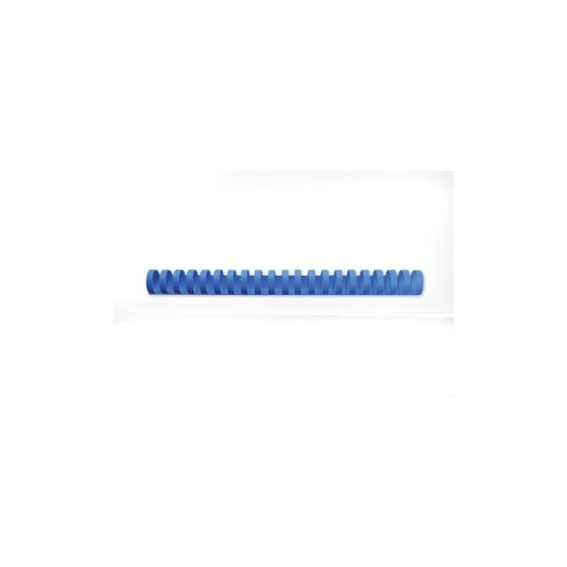 Dorsi plastici CombBind a 21 anelli - 22 mm A4 - fino a 195 fogli - conf da 100 dorsi GBC blu - 4028622