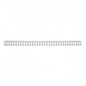 Spirali metalliche a 34 anelli GBC WireBind 6 mm A4 argento - fino a 55 fogli - conf. 100 pezzi - RG810497