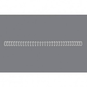Spirali metalliche a 34 anelli GBC Wirebind 9 mm A4 bianco - fino a 85 fogli - conf. 100 pezzi - RG810670