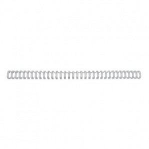 Spirali metalliche a 34 anelli GBC WireBind 9 mm A4 argento - fino a 85 fogli - conf. 100 pezzi - RG810697