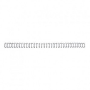 Spirali metalliche a 34 anelli GBC Wirebind 12 mm A4 argento - fino a 115 fogli - conf. 100 pezzi - RG810897