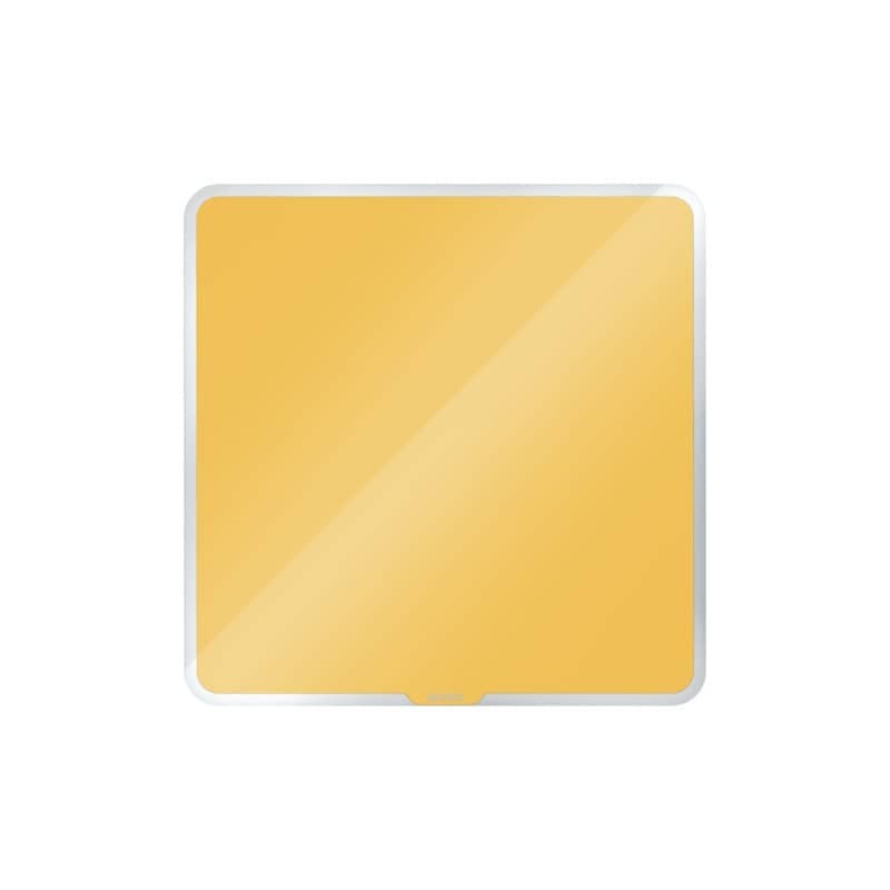 Lavagna magnetica in vetro Leitz Cosy - 450x450mm - giallo caldo 70440019