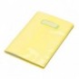 Copriquaderno con etichetta - coprimaxi A4 in Eco-Polietilene - 140 ?m CoLibrì giallo - CM090TY