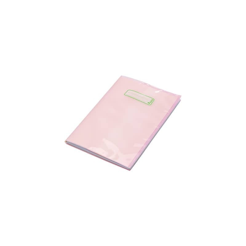 Copriquaderno con etichetta - coprimaxi A4 in Eco-Polietilene - 140 ?m CoLibrì rosa - CM090TP