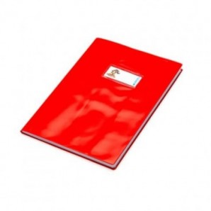 Copriquaderno con etichetta - Coprimaxi Beat A4 in PVC laccato spessore 180 ?m CoLibrì rosso - PF02020112