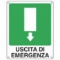 Cartello sicurezza 25x31 cm Cartelli Segnalatori ''Uscita di emergenza'' 20107X