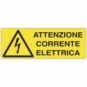 Cartello di pericolo 35x12,5 cm Cartelli Segnalatori ''Attenzione corrente elettrica'' - E1743K