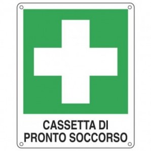 Cartello d'emergenza 25x31 cm Cartelli Segnalatori ''Cassetta pronto soccorso'' E20114X
