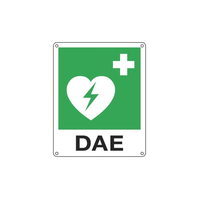 Cartello d'emergenza 25x31 cm Cartelli Segnalatori ''Defibrillatore d'emergenza'' E20109X