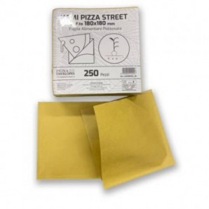 Pizza Street in carta paglia Pigna Envelopes Kami 80gr + 9gr PE - 18x18 cm Conf. 250 pz - 0250026