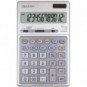 Calcolatrice da tavolo EL-339H - display LCD a 12 cifre - solare o batteria Sharp grigio