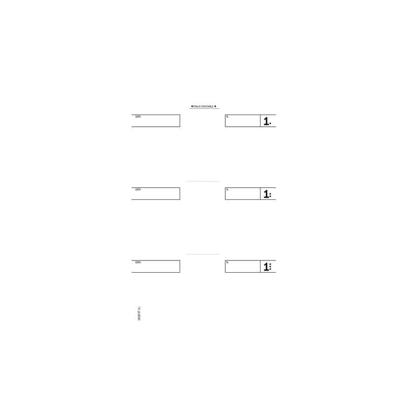 Comande a 3 tagliandi - blocco di 25/25 copie autoricalcanti data ufficio 16,8x10 cm - DU161873T00