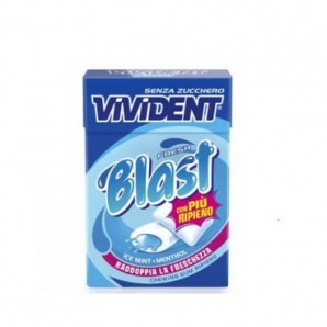 Chewing Gum Vivident Blast Blu. Senza zucchero. Perfetti Ice mint 01-0109