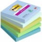 Foglietti Post-it® Super Sticky Oasis - conf. 5 blocchetti da 90 ff 76x76 mm - 654-5SS-OAS