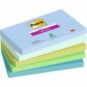 Foglietti Post-it® Super Sticky Oasis - conf. 5 blocchetti da 90 ff 76x127 mm - 655-5SS-OAS