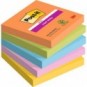 Foglietti Post-it® Super Sticky Boost - conf. 5 blocchetti da 90 ff 76x76 mm - 654-5SS-BOOS