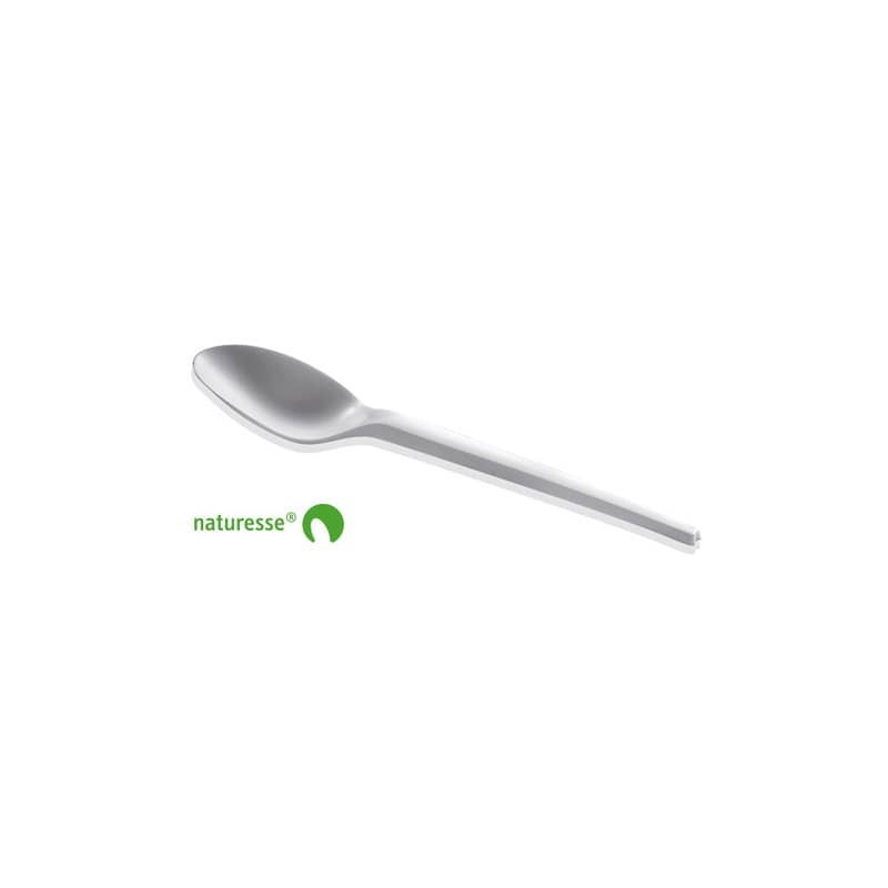 Posate in CPLA BIO bianco compostabile smart. Conf.50pz. Scatolificio del Garda cucchiaino dessert - N808