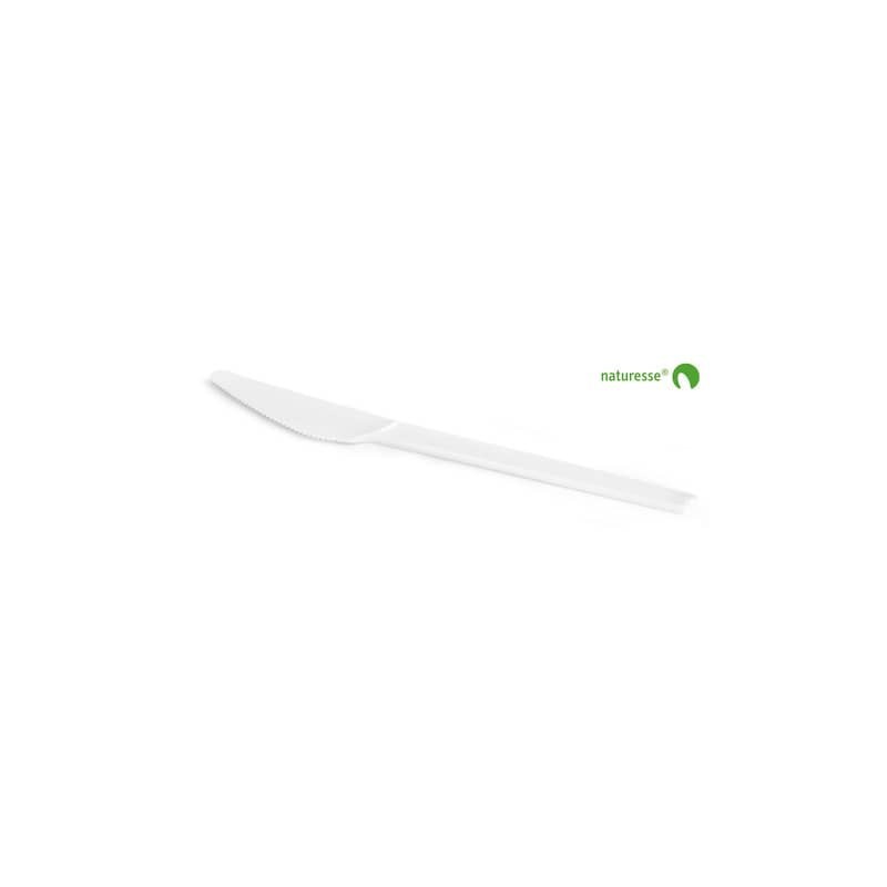 Posate in CPLA BIO bianco compostabile smart. Conf.50pz. Scatolificio del Garda coltello - 14161