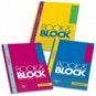 Blocco 40 ff A4 collato lato lungo - forati e rinforzati - 80 gr/mq Blasetti Book&Block quadretti 5M con margine 7741