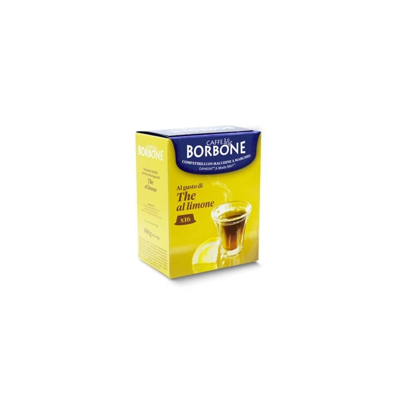 Capsule di preparato solubile per tè al limone 5 gr compatibili Caffe Borbone Lavazza A Modo mio - AMTHELIMONE6X16