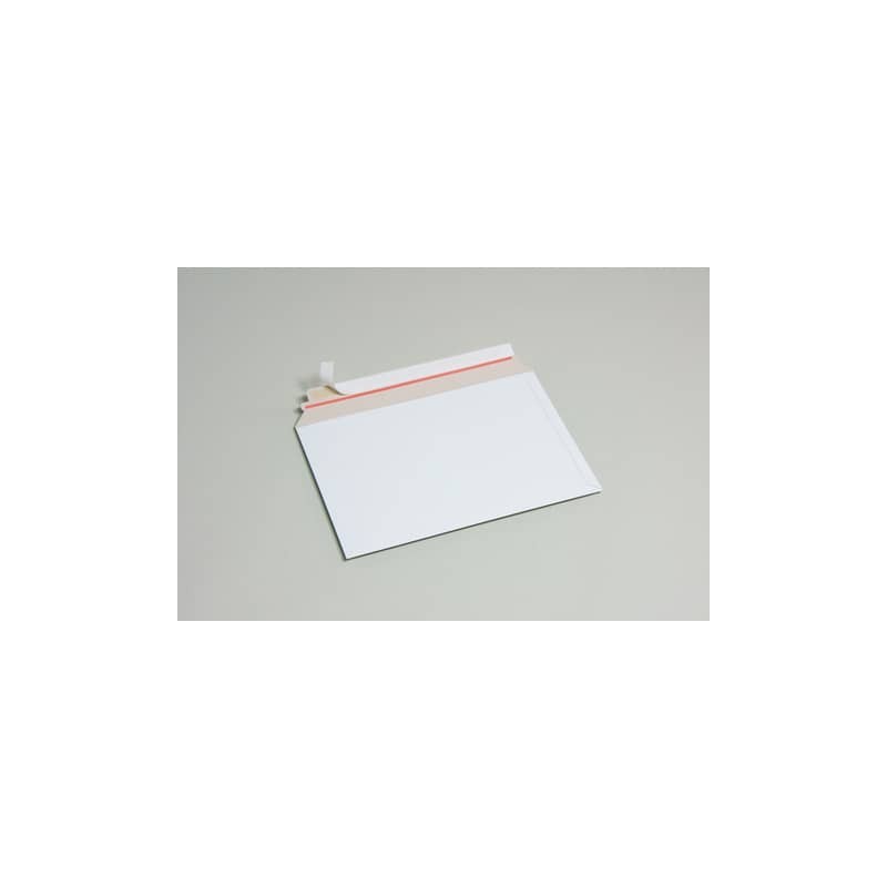 Buste a sacco in cartoncino teso bianco apertura lato lungo Cart Pack conf. 200 pz Bong formato A5,DVD - 543120