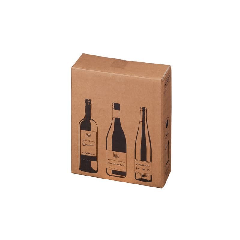 Scatole per bottiglie Wine Pack conf. 10 pz Bong tre bottiglie 222103110