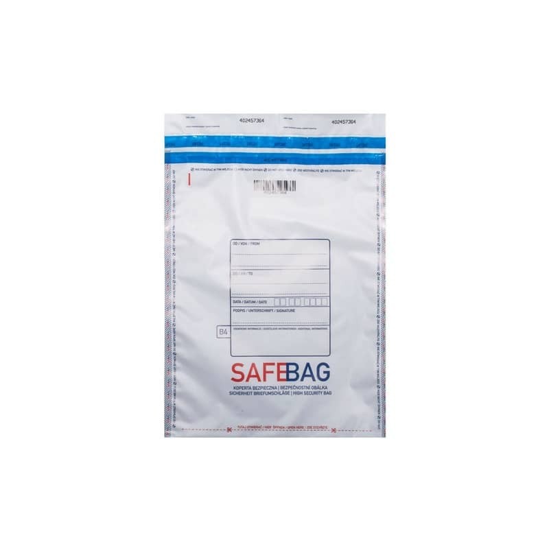 Sacchetti di sicurezza bianco conf. 500 pz formato interno - 321x470+40 mm Safe Bag C3 - 68284
