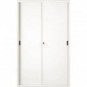 Armadio in metallo a porte scorrevoli 612 - 120x45x200 cm Tecnical 2 bianco