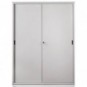 Armadio in metallo a porte scorrevoli 615 - 150x45x200 cm Tecnical 2 grigio