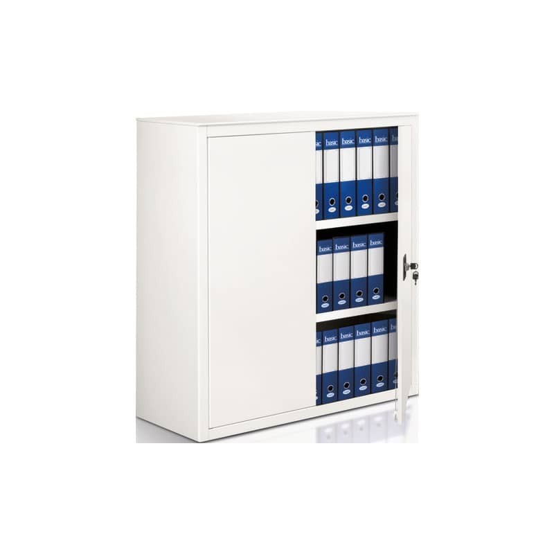 Armadio in metallo a porte battenti A-210 - 100x45x116 cm Tecnical 2 bianco