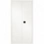 Armadio multiuso a porte battenti Tecnical 2 BA-90-PIANI - 4 ripiani 90x41x181,5 cm bianco