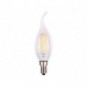 Lampadina LED a filamento fiamma 6W attacco E14 806 lumen luce naturale MKC