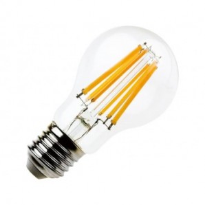 Lampadina LED a filamento goccia 8W attacco E27 1055 lumen luce naturale MKC