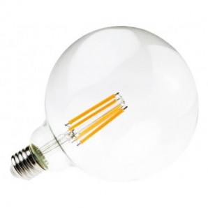 Lampadina LED a filamento globo 12W G125 E27 1521 lumen luce calda MKC 3000K