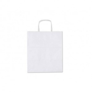 Borsa Pastipack kraft bianco 28x20x32 cm conf. 25 pz Rex-Sadoch 100 gr/mq