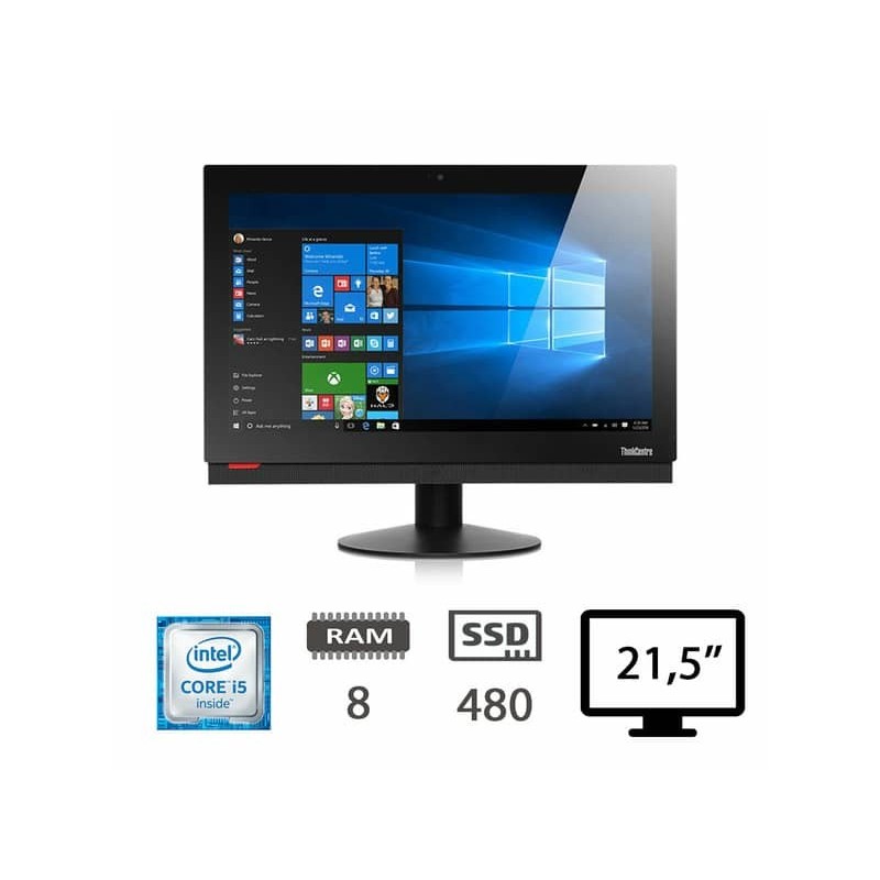 PC All-in-One Lenovo Thinkcentre M810Z AIO rigenerato grado A ? Intel i5-6400/ 8Gb/SSD480/21,5''/W10P ? 005433PCR-EU