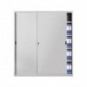 Armadio in metallo a porte scorrevoli 618 - 180x45x200 cm Tecnical 2 grigio