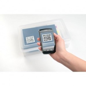 Etichette adesive Avery in carta bianca coprente per stampa QR code 35 et/foglio 35x35 mm -conf. 25 fogli L7120-25