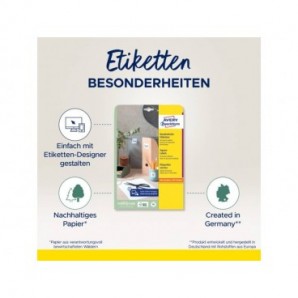 Etichette adesive Avery in carta bianca coprente per stampa QR code 20 et/foglio 45x45 mm -conf. 25 fogli L7121-25