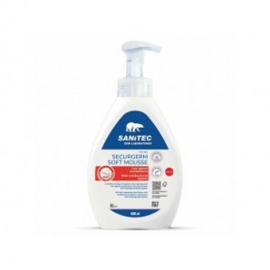 Soft mousse di sapone per mani igienizzante con agenti antibatterici Securgerm Sanitec 600 ml - 1029