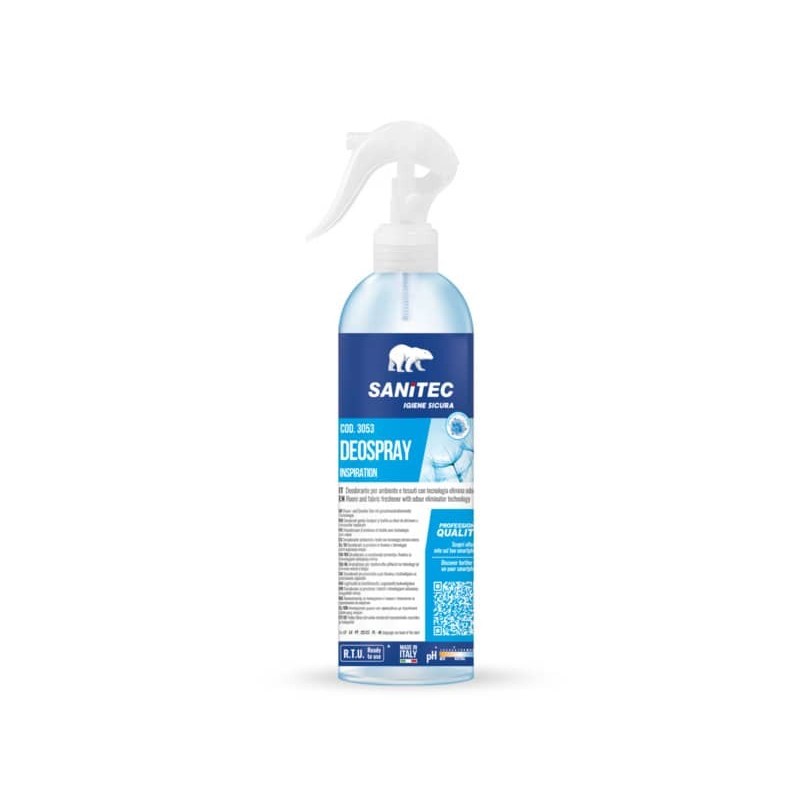 Deodorante per ambiente e tessuti con tecnologia elimina odori Deo Spary 300 ml Sanitec Breeze - 3053