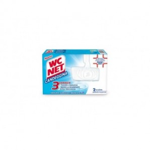 Detergente Igienizzante solido per WC tavoletta candeggina WC Net 3 Effect Extra white conf. 2 pz - M74839