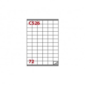 Etichette bianche con margine Copiatabu C526 laser/inkjet 72 et./foglio - conf. 100 fogli Markin 35x23,5 mm - X210C526