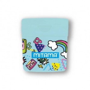 Temperino Mitama Fantasia Bidone colorato 2 fori conf. 12 pezzi - 64036
