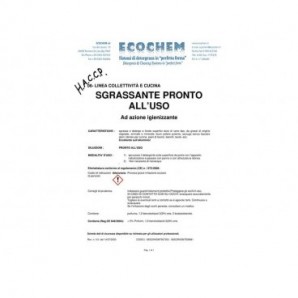 Sgrassante rapido pronto all'uso ad azione igienizzante Ecochem 750 ml 06SGRASM7507253