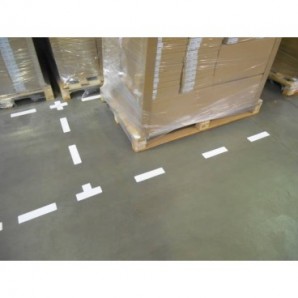 Sticker per pavimenti a T - 15x5 cm - Tarifold bianco conf. 10 pz - B197302
