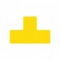 Sticker per pavimenti a T - 15x5 cm - Tarifold giallo conf. 10 pz - B197304