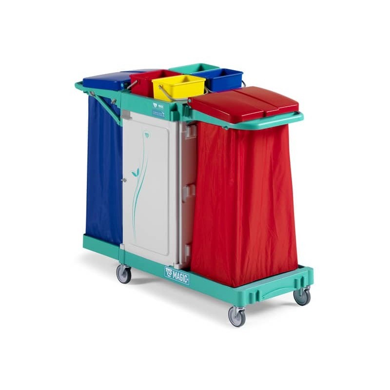 Carrello chiuso a 3 reparti Magic Line - 135x55x110 cm TTS 390 safety ML390S0A0A00