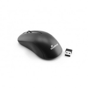 Mouse ottico 3 pulsanti wilreless USB 2.0 Media Range nero MROS209