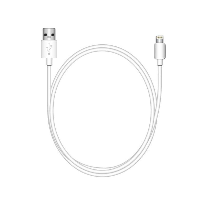 Cavo di ricarica e sincronizzazione USB 2.0 Lightning 1 mt Media Range bianco MRCS178